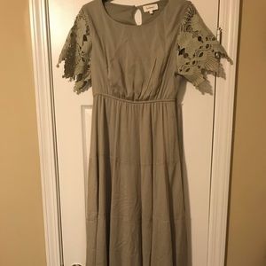 Bohme maxi dress small green